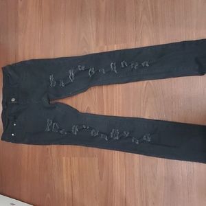 Black crystal jeans